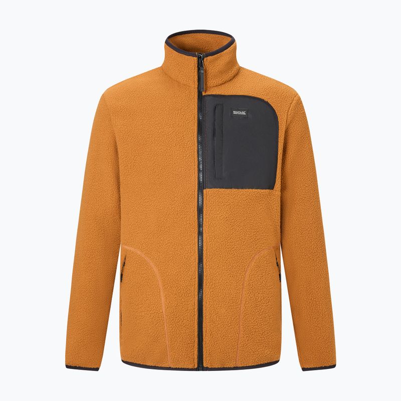 Pánská fleecová mikina REGATTA Frankie Borg rich tan/black 7