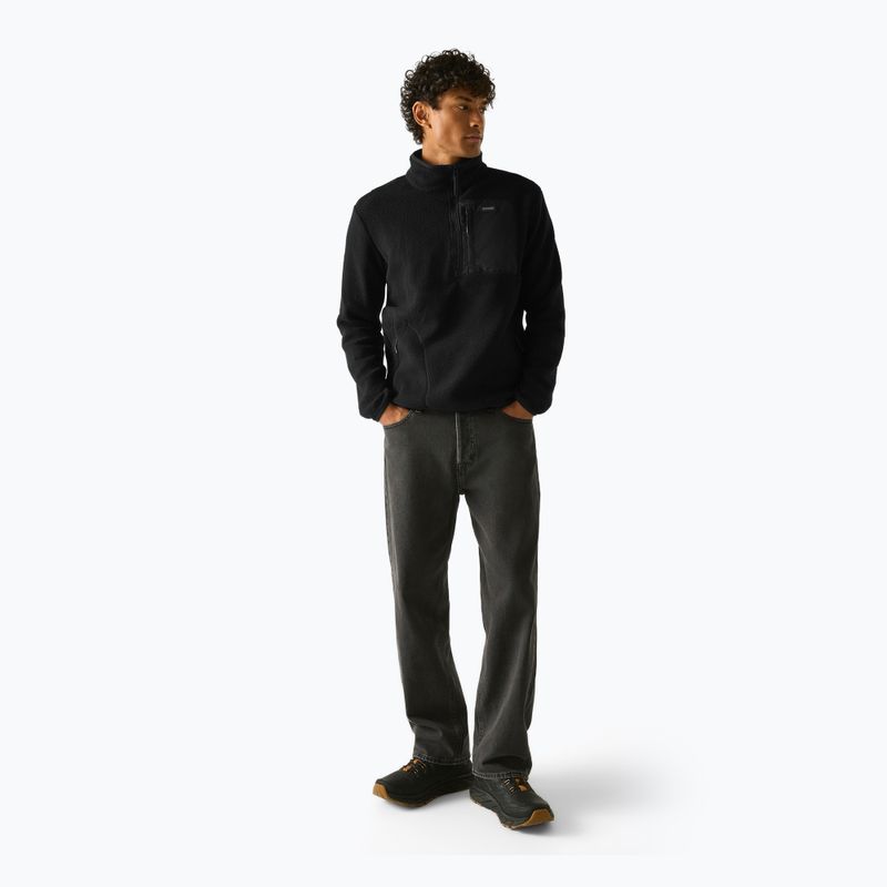 Pánská fleecová mikina REGATTA Frankie Borg Half Zip black/black 2