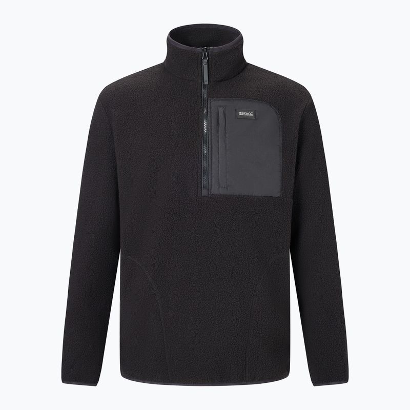 Pánská fleecová mikina REGATTA Frankie Borg Half Zip black/black 8