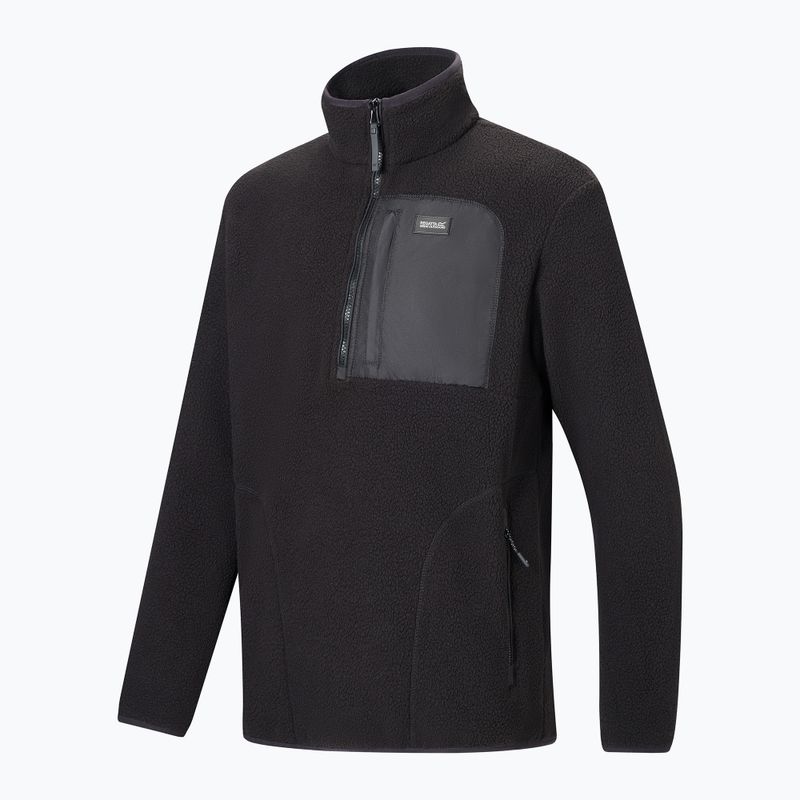 Pánská fleecová mikina REGATTA Frankie Borg Half Zip black/black 10