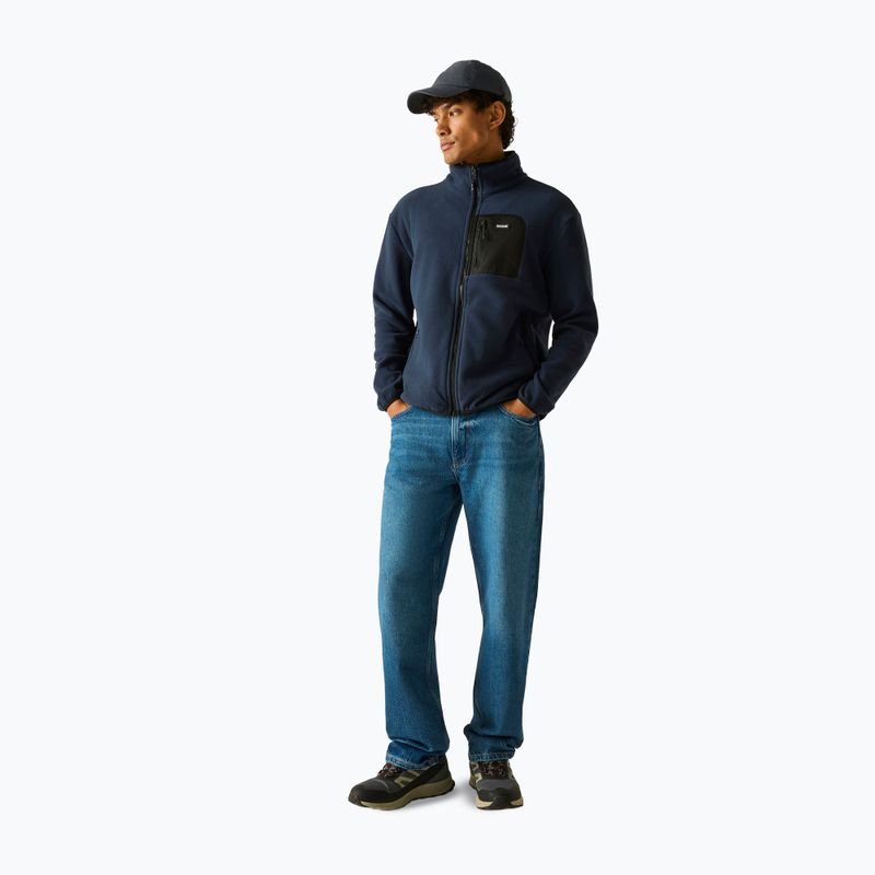 Pánská fleecová mikina REGATTA Frankie Full Zip Fleece navy/black 2