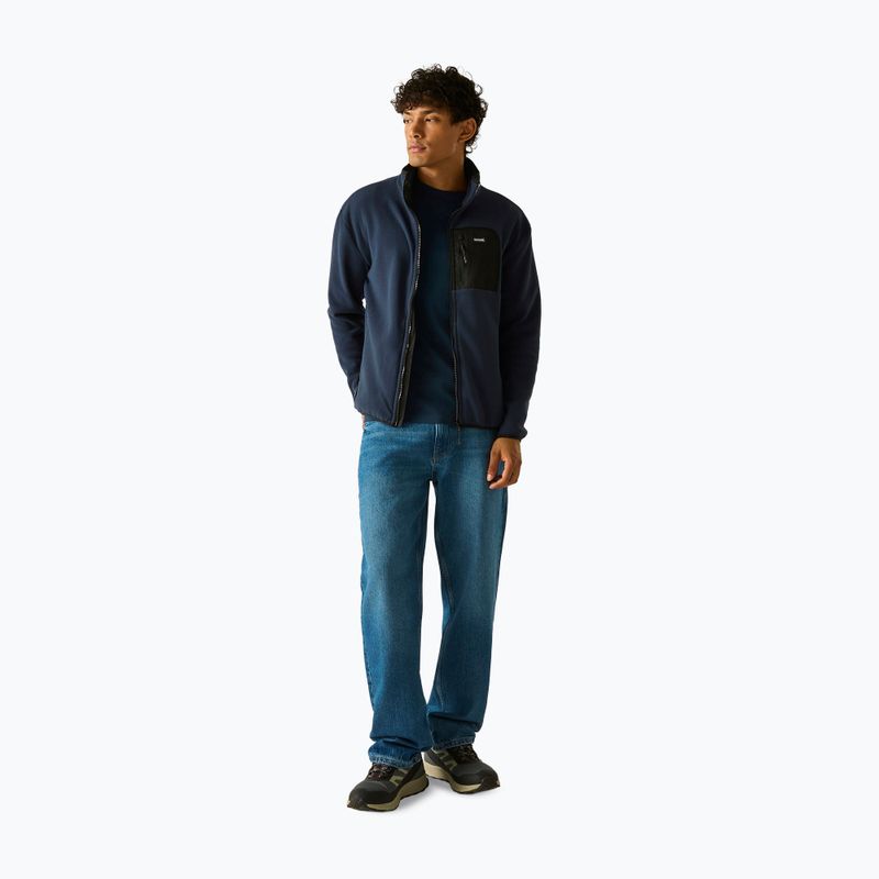 Pánská fleecová mikina REGATTA Frankie Full Zip Fleece navy/black 3