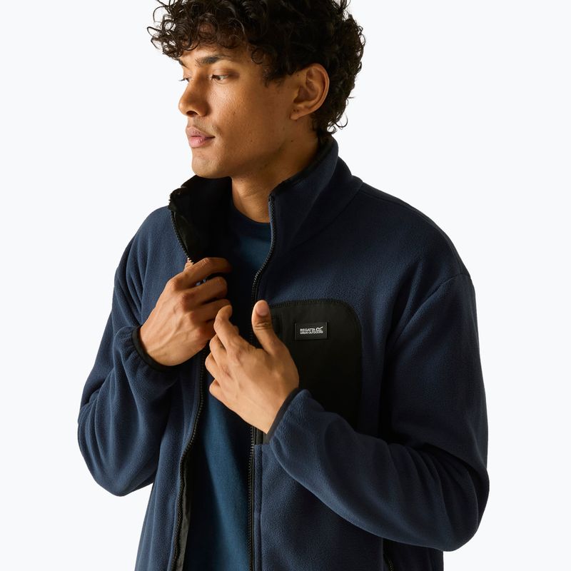 Pánská fleecová mikina REGATTA Frankie Full Zip Fleece navy/black 5