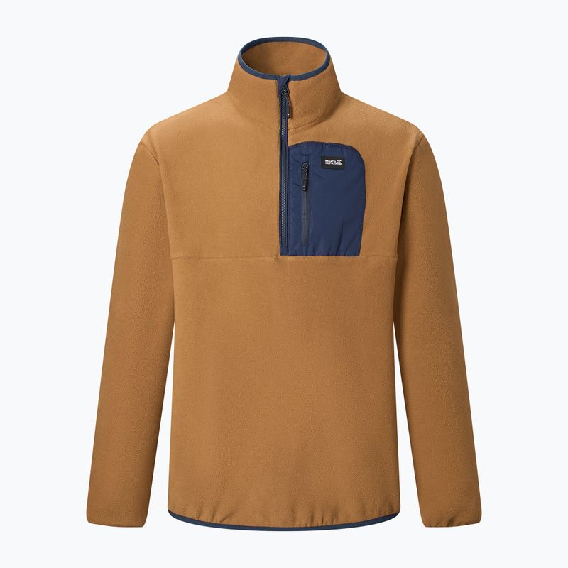 Pánská fleecová mikina REGATTA Frankie Half Zip rich tan/navy 7