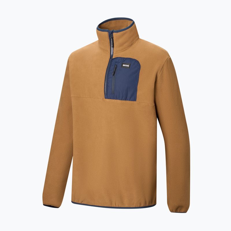 Pánská fleecová mikina REGATTA Frankie Half Zip rich tan/navy 9
