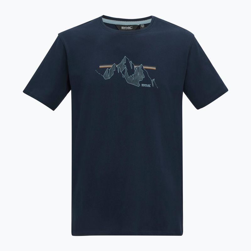 Pánské tričko na lezení REGATTA ClineIX navy mountain lines 6