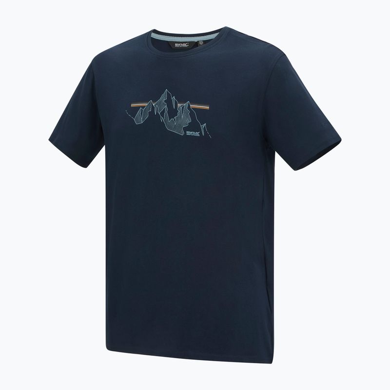 Pánské tričko na lezení REGATTA ClineIX navy mountain lines 8