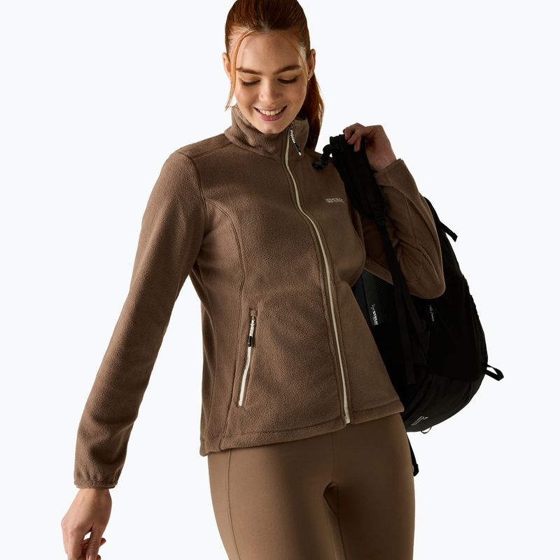 Dámská fleecová mikina Regatta Floreo IV mocha/light vanilla 3