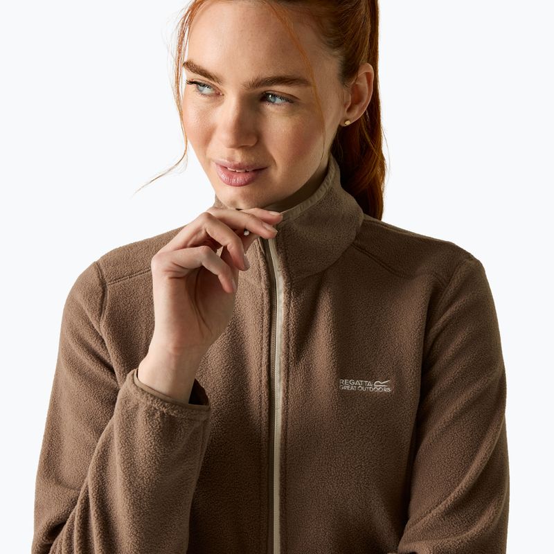 Dámská fleecová mikina Regatta Floreo IV mocha/light vanilla 6
