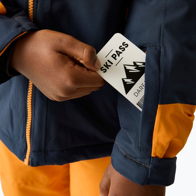 Dětská lyžařská bunda Dare2B Rip It Jacket navy/electric orange 8