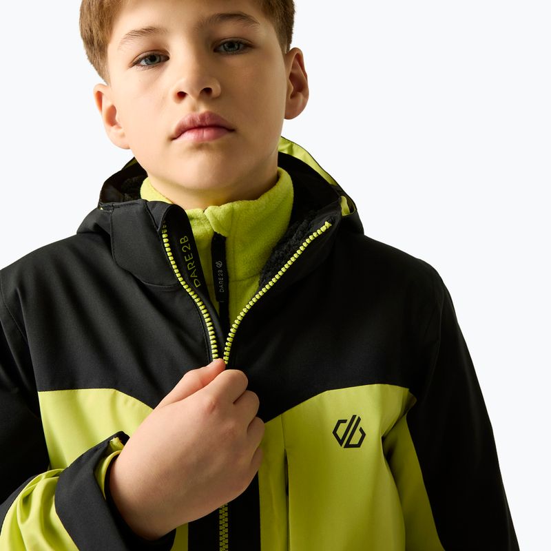 Dětská lyžařská bunda Dare2B Rip It Jacket black/wild lime 5