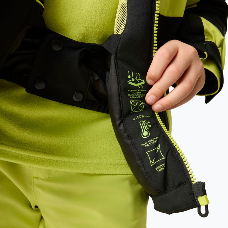 Dětská lyžařská bunda Dare2B Rip It Jacket black/wild lime 9
