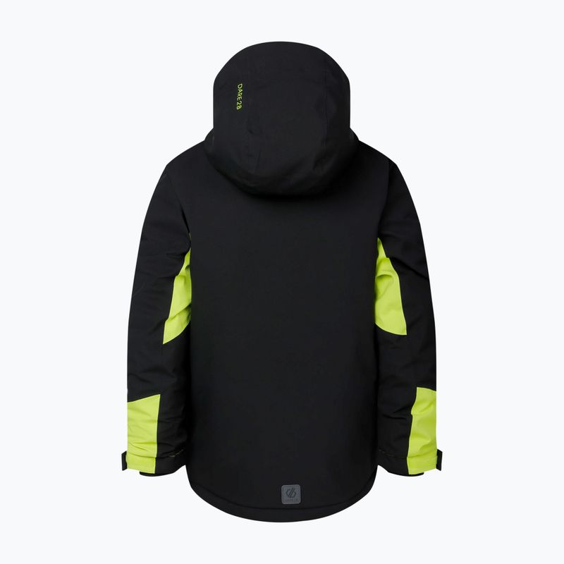 Dětská lyžařská bunda Dare2B Rip It Jacket black/wild lime 11