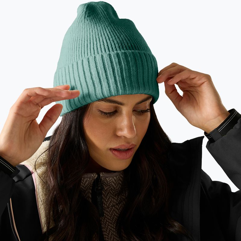 Dámská zimní čepice REGATTA Ribbed Basic dark forest green 4