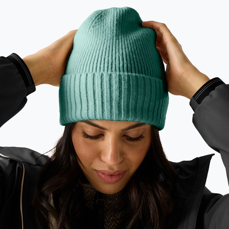 Dámská zimní čepice REGATTA Ribbed Basic dark forest green 6