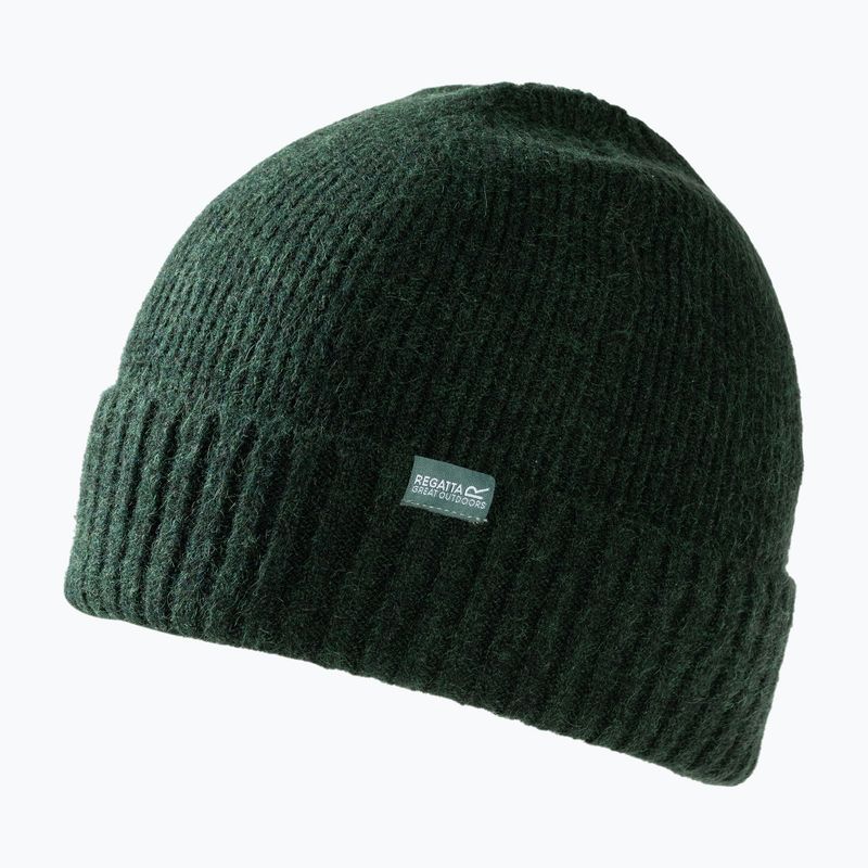 Dámská zimní čepice REGATTA Ribbed Basic deep pine 2