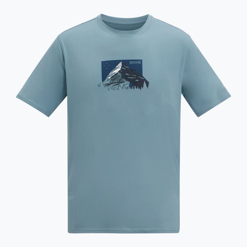 Pánské trekové tričko REGATTA Fingal Stretch dusky blue 6