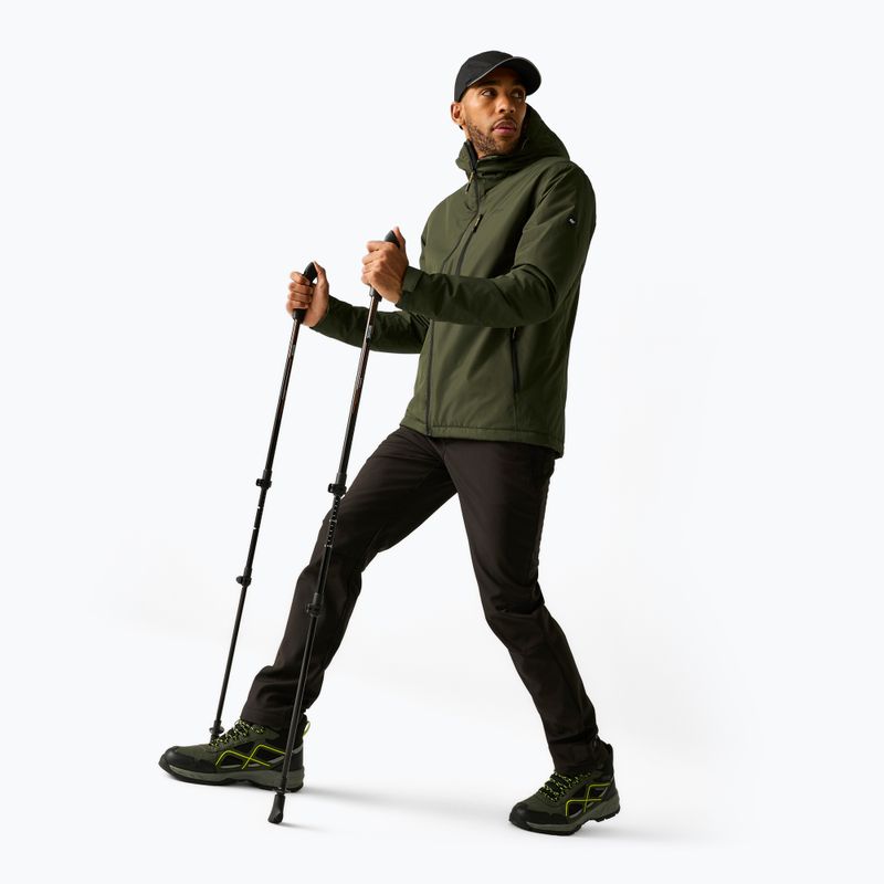 Pánská nepromokavá bunda REGATTA Allston dark khaki/wood brown 2