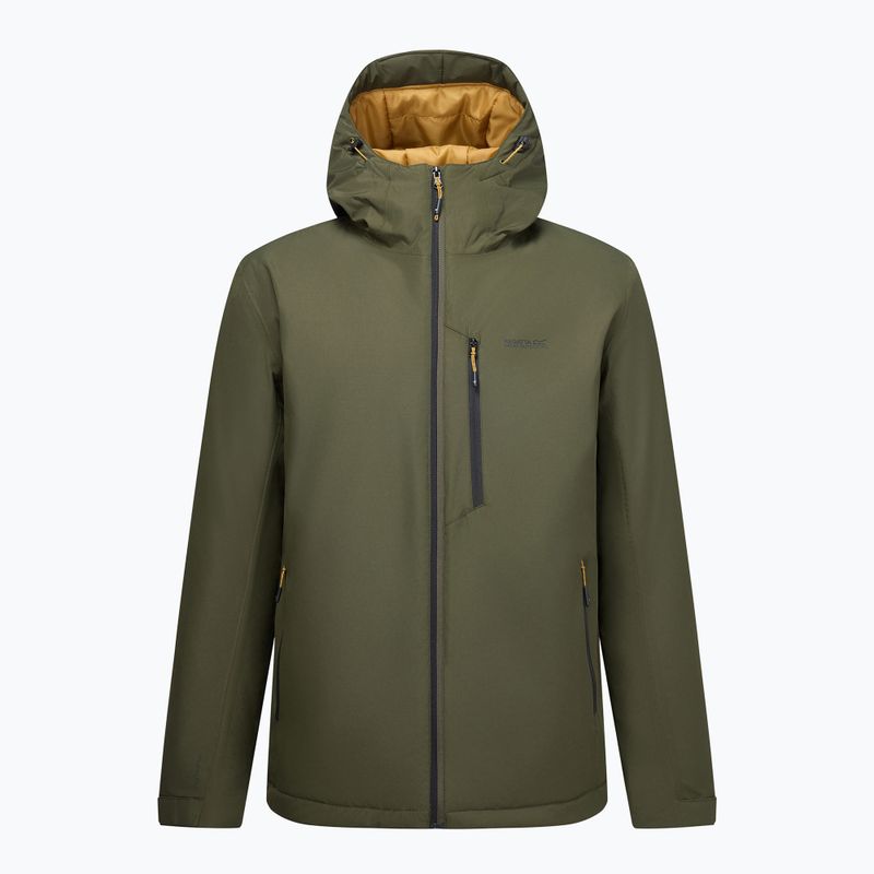 Pánská nepromokavá bunda REGATTA Allston dark khaki/wood brown 10