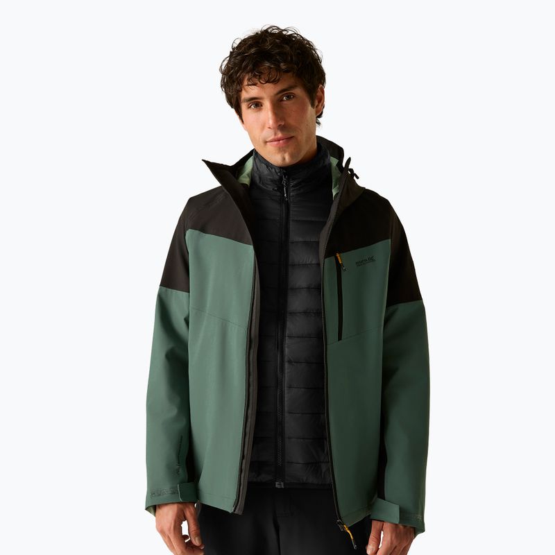 Pánská bunda 3v1 REGATTA Wentwood 3in1 dark forest green/black 4