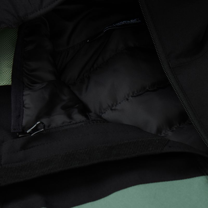 Pánská bunda 3v1 REGATTA Wentwood 3in1 dark forest green/black 15