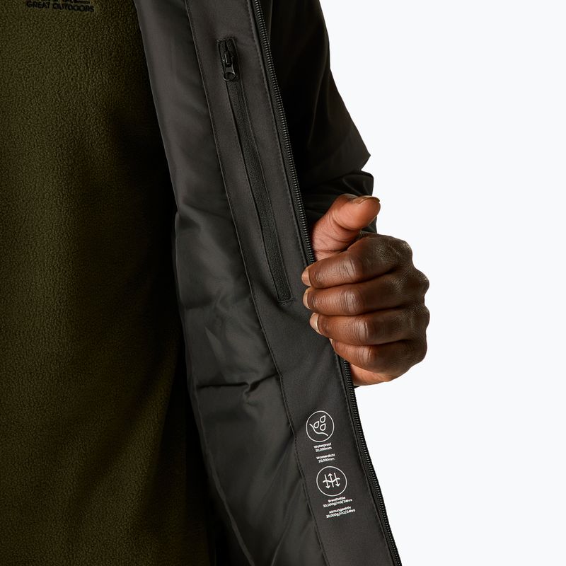 Pánská nepromokavá bunda Regatta Highton Stretch Padded Jacket ash/black 8