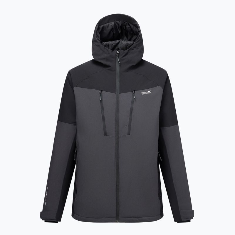 Pánská nepromokavá bunda Regatta Highton Stretch Padded Jacket ash/black 10
