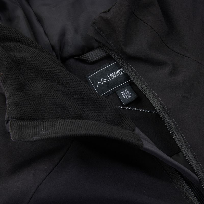 Pánská nepromokavá bunda Regatta Highton Stretch Padded Jacket ash/black 13