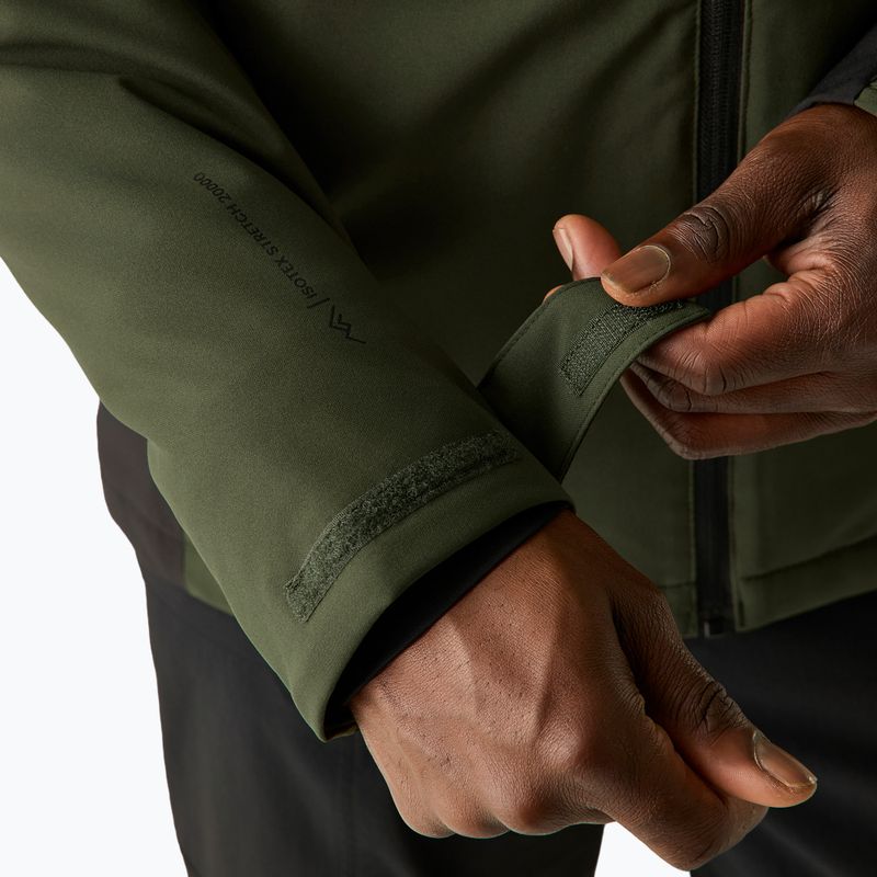 Pánská nepromokavá bunda REGATTA Highton Stretch Padded dark khaki/black 8