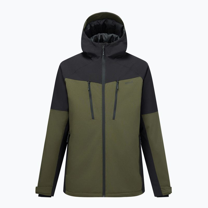 Pánská nepromokavá bunda REGATTA Highton Stretch Padded dark khaki/black 10