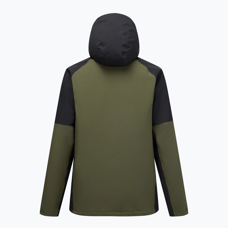 Pánská nepromokavá bunda REGATTA Highton Stretch Padded dark khaki/black 11