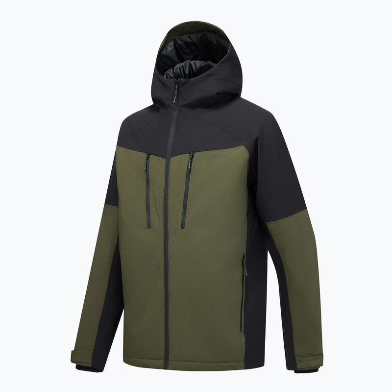 Pánská nepromokavá bunda REGATTA Highton Stretch Padded dark khaki/black 12