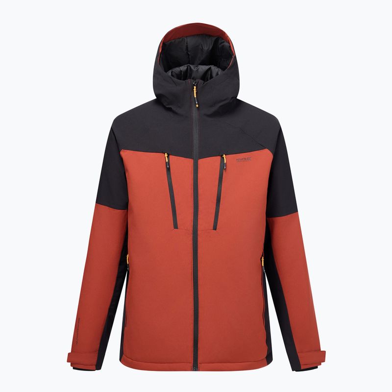 Pánská nepromokavá bunda Regatta Highton Stretch Padded Jacket burnt henna/black 10