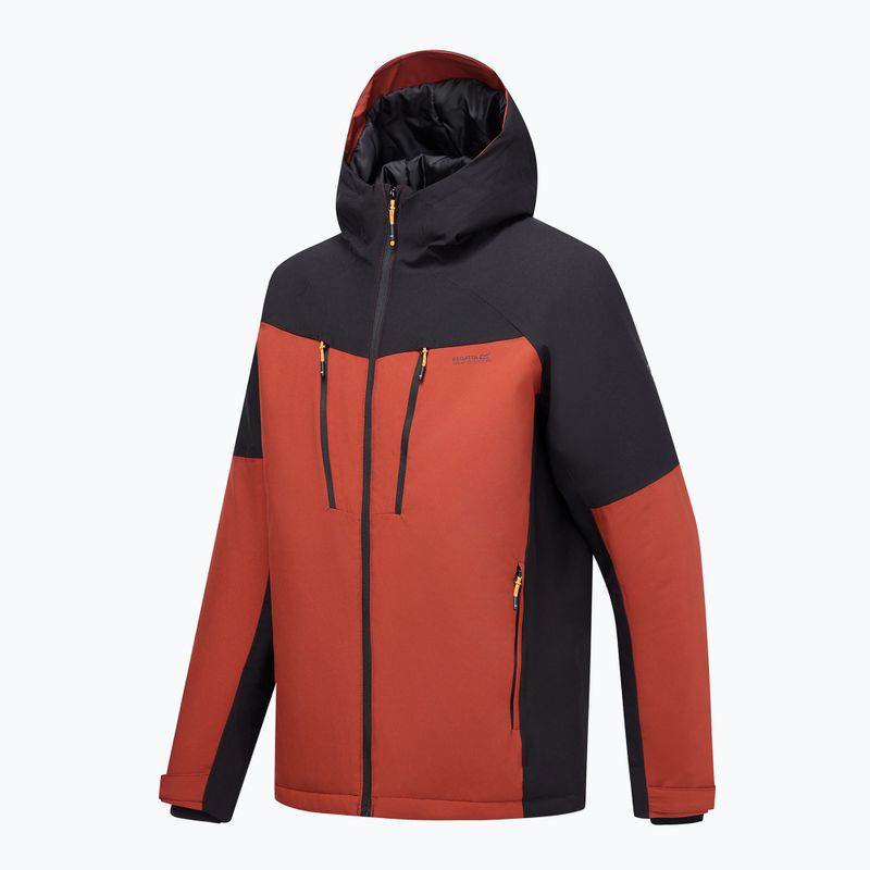 Pánská nepromokavá bunda Regatta Highton Stretch Padded Jacket burnt henna/black 12