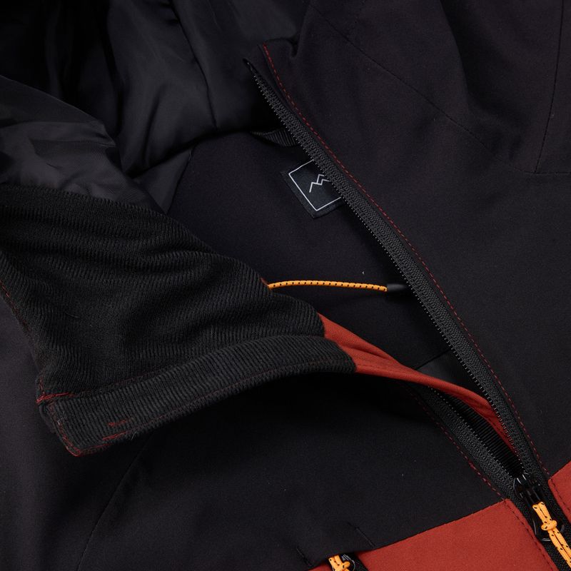 Pánská nepromokavá bunda Regatta Highton Stretch Padded Jacket burnt henna/black 13