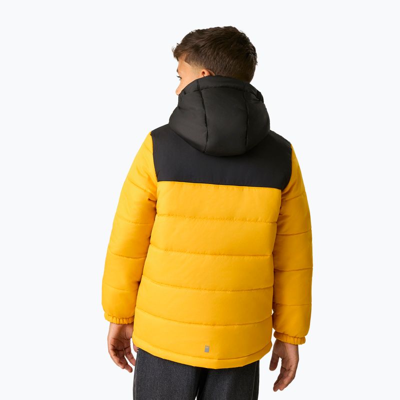 Dětská zateplená bunda REGATTA Lofthouse black/mustard 4