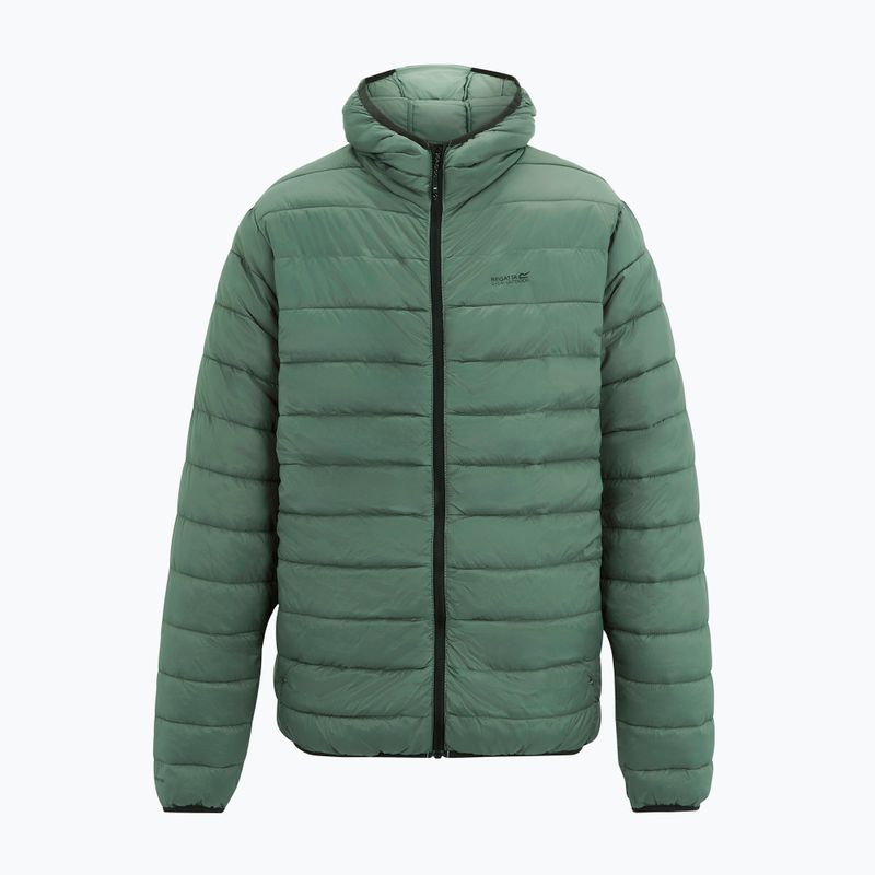 Pánská péřová bunda REGATTA Hooded Marizion dark forest green