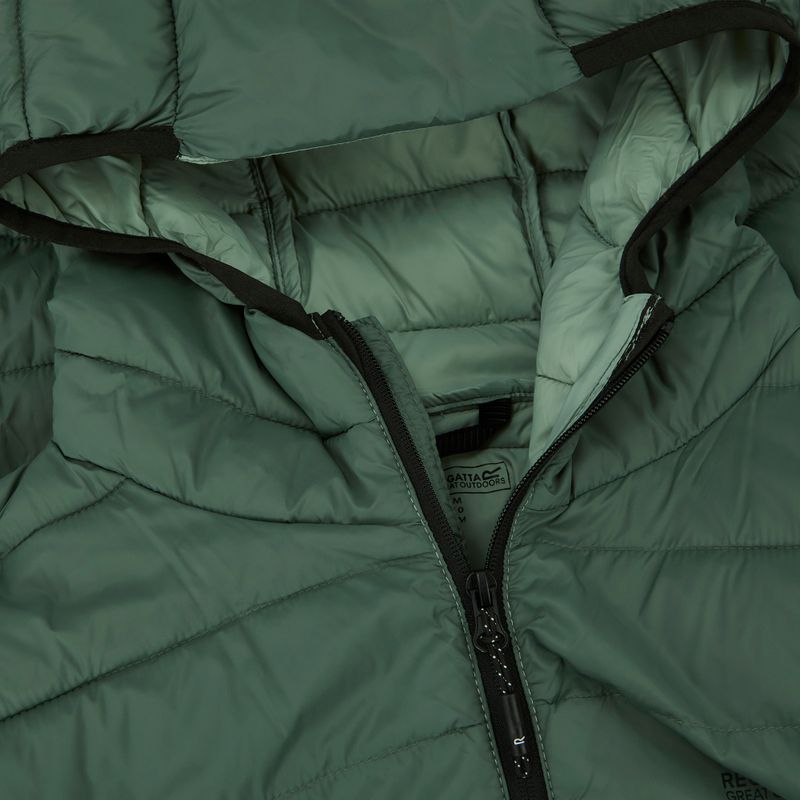 Pánská péřová bunda REGATTA Hooded Marizion dark forest green 4