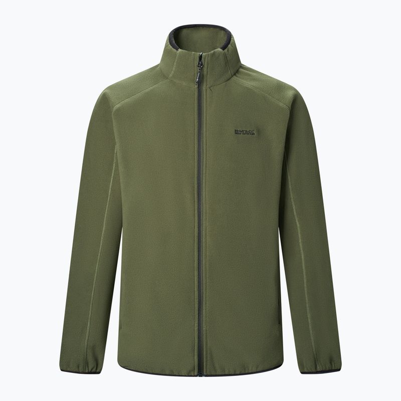 Pánská fleecová mikina REGATTA Hadfield dark khaki 7