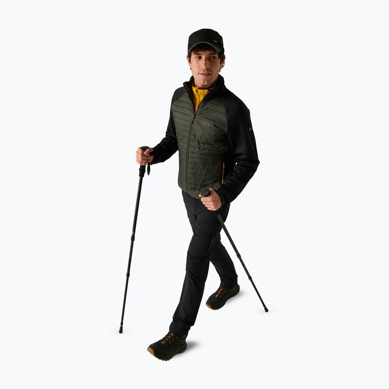 Pánská hybridní bunda REGATTA Clumber Hybrid dark khaki/black/sunset 2