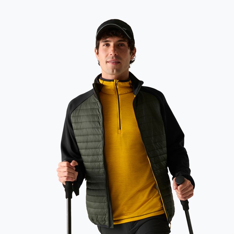 Pánská hybridní bunda REGATTA Clumber Hybrid dark khaki/black/sunset 5