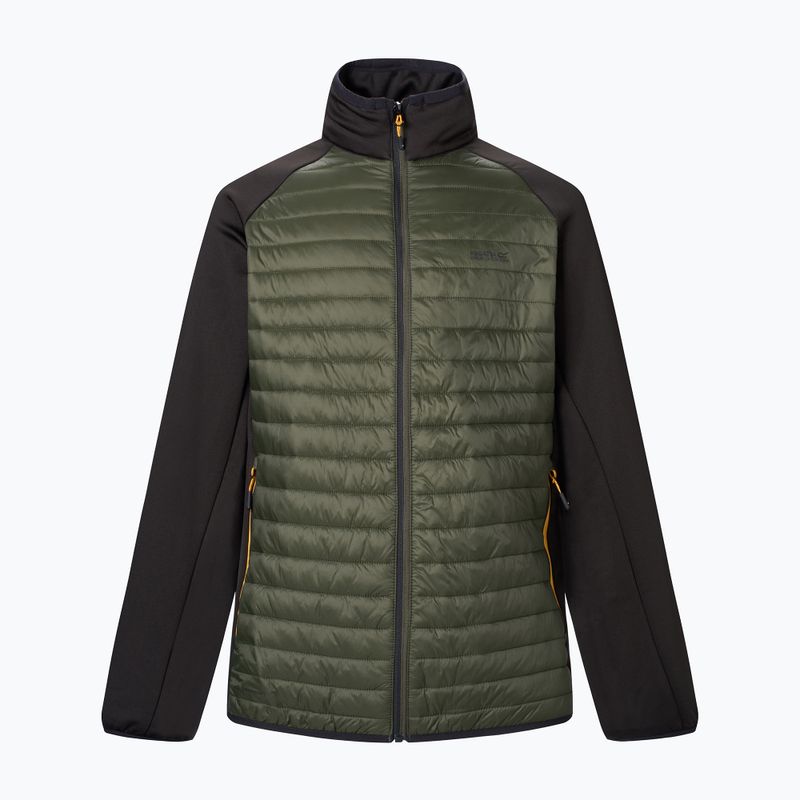 Pánská hybridní bunda REGATTA Clumber Hybrid dark khaki/black/sunset 7