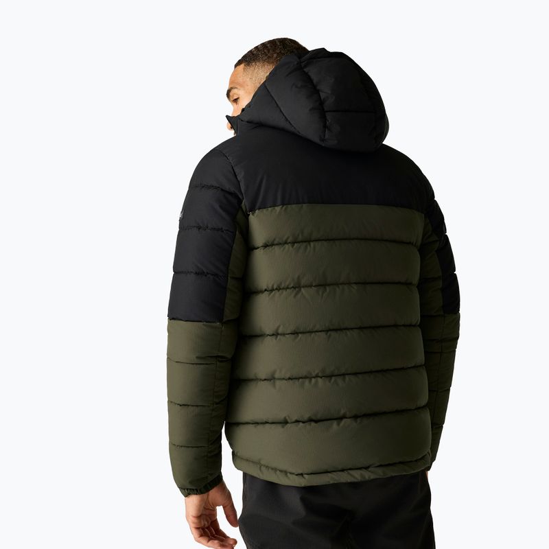Pánská zateplená bunda REGATTA Aldthron dark khaki/black 3