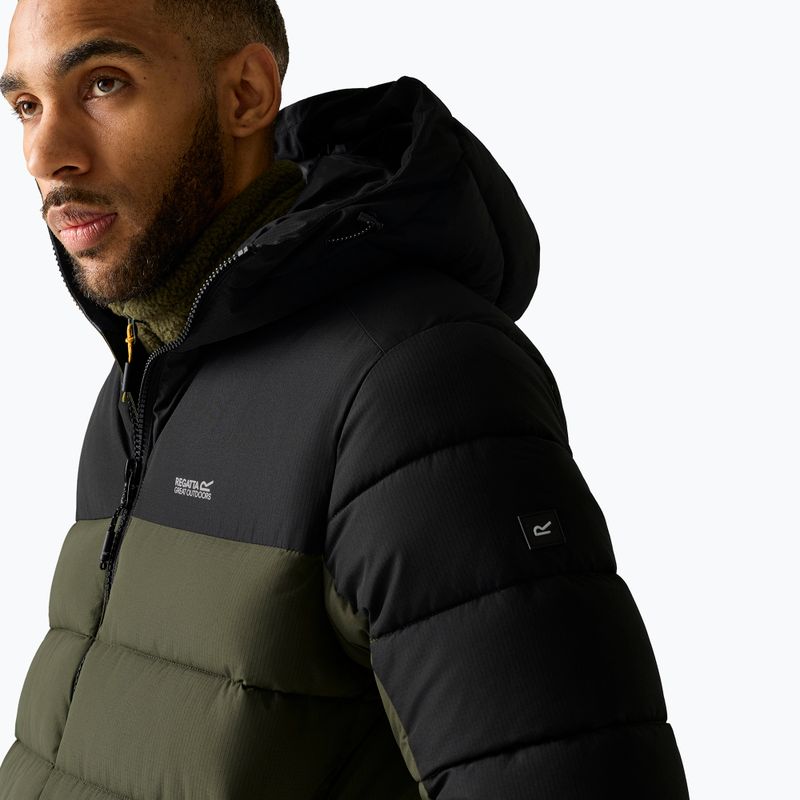 Pánská zateplená bunda REGATTA Aldthron dark khaki/black 6