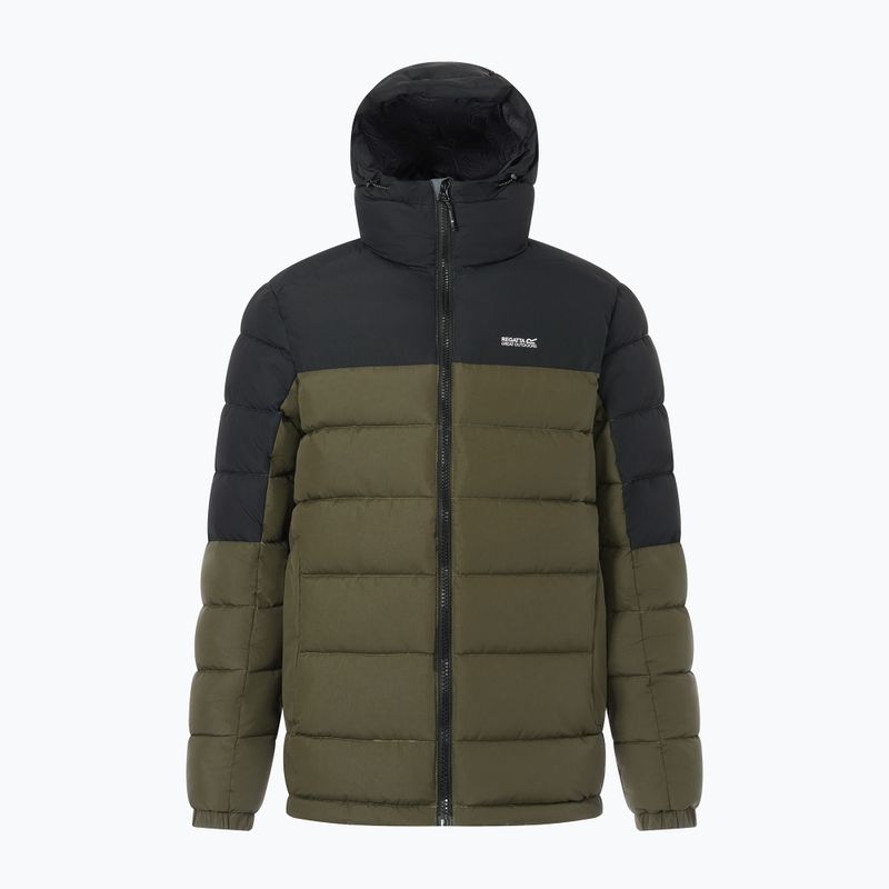 Pánská zateplená bunda REGATTA Aldthron dark khaki/black 8