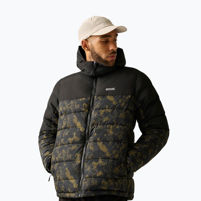 Pánská zateplená bunda REGATTA Aldthron textured print/black