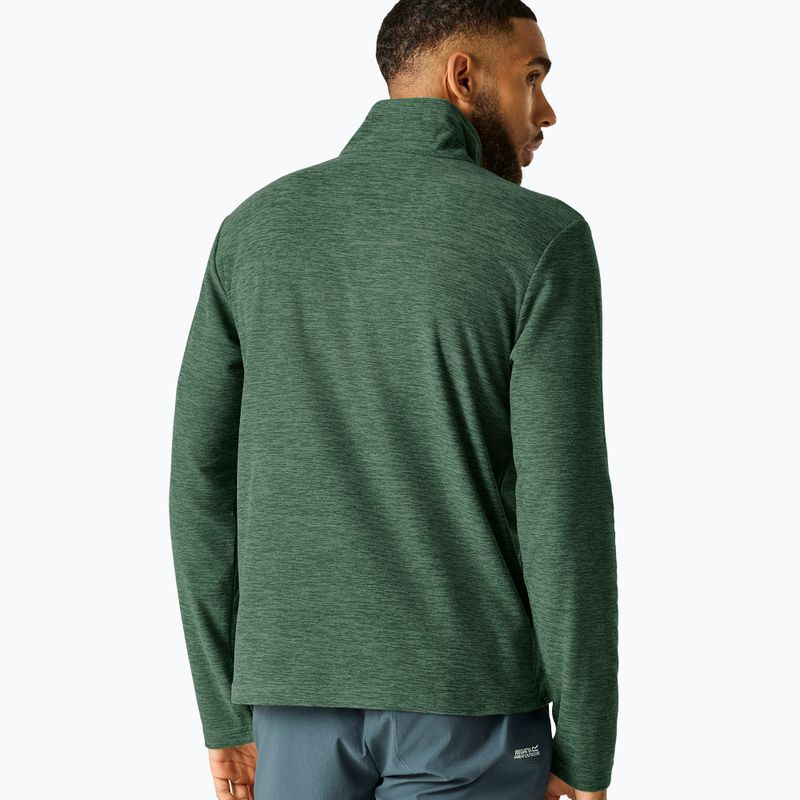 Pánská fleecová mikina Regatta Thompson Marl dark forest green 3