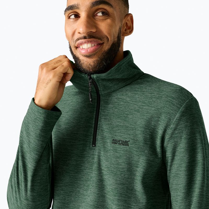 Pánská fleecová mikina Regatta Thompson Marl dark forest green 5