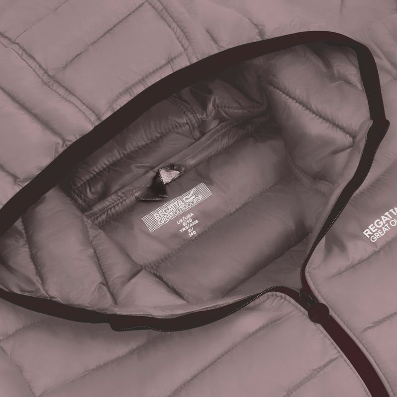 Dětská péřová bunda Regatta Hooded Marizion powder lilac 4