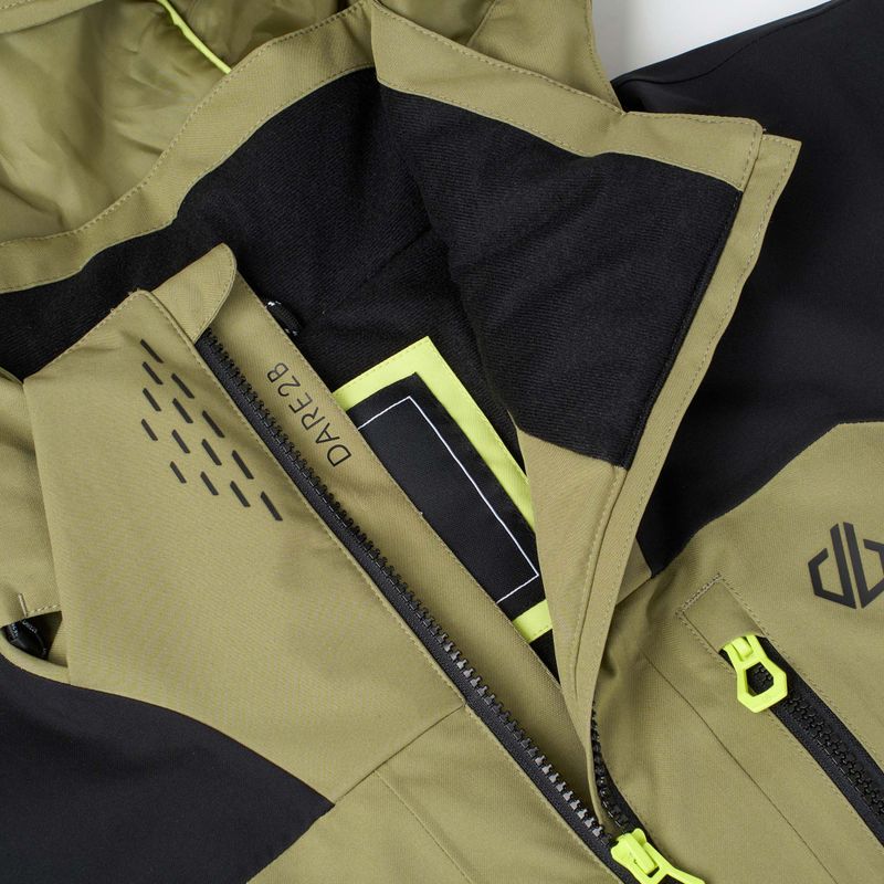 Pánská lyžařská bunda Dare2B Baseplate IV Jacket black/martini olive 13